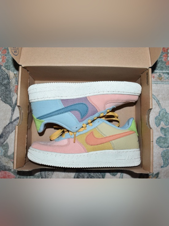 Nike Other - Nike Air Force 1 LV8NN (GS) “Move to Zero” Pastel Colorblock Sneakers sz Y5/W6.5
